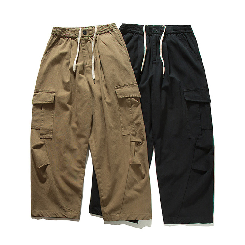 Men'S Fashion Trousers - Men Streetwear Fashion Vintage Loose Casual