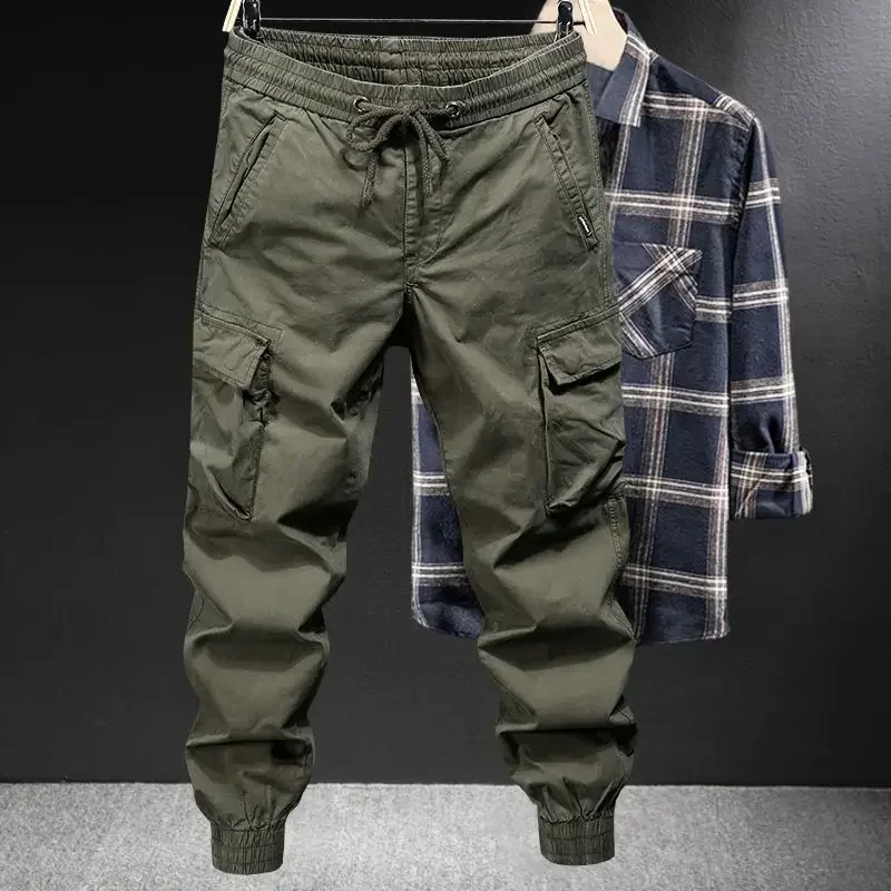 Men'S Fashion Trousers - Trousers Man Motorcycle Winter Black Cargo