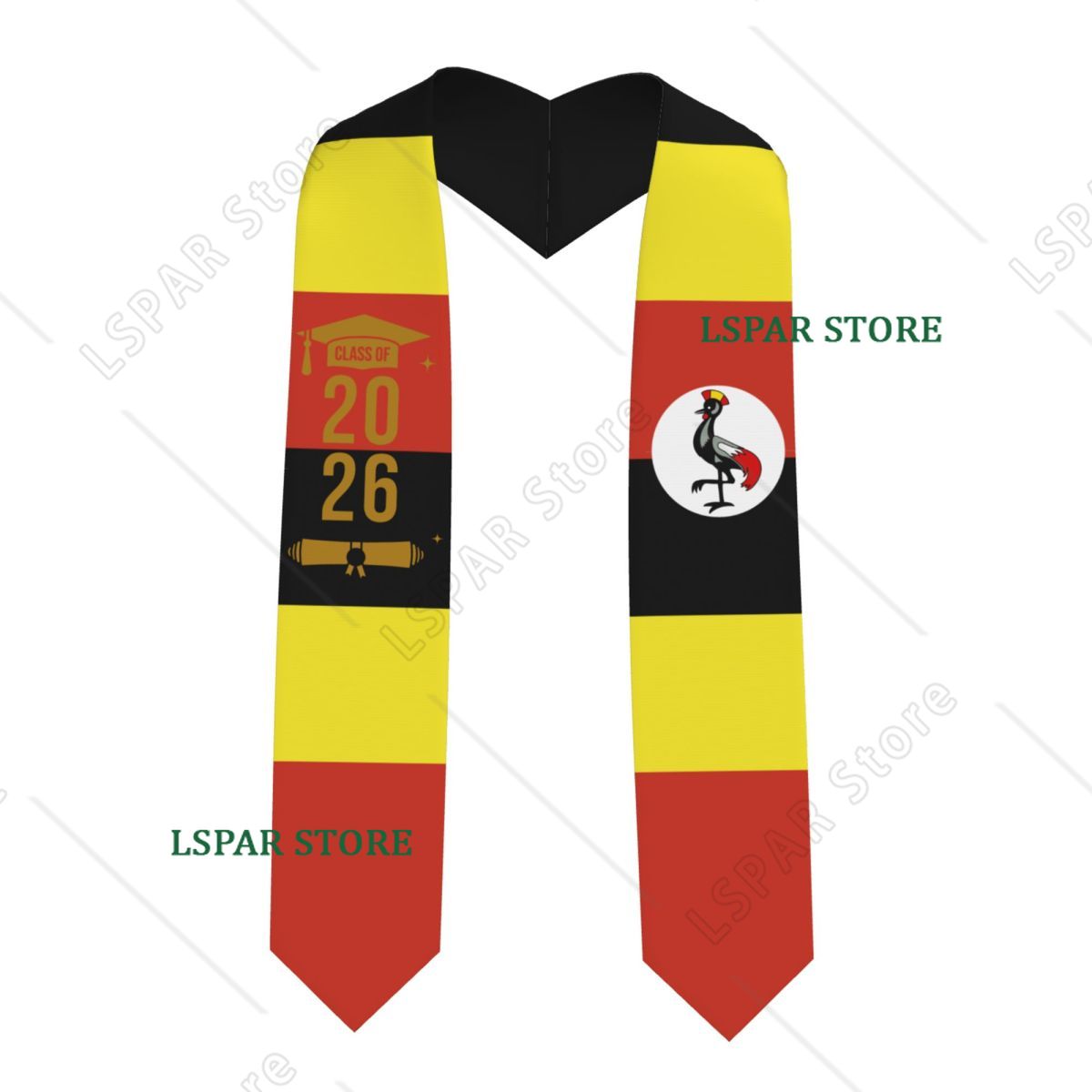 Men Fashion Uganda - Class Of 2026 Uganda Flag Graduation