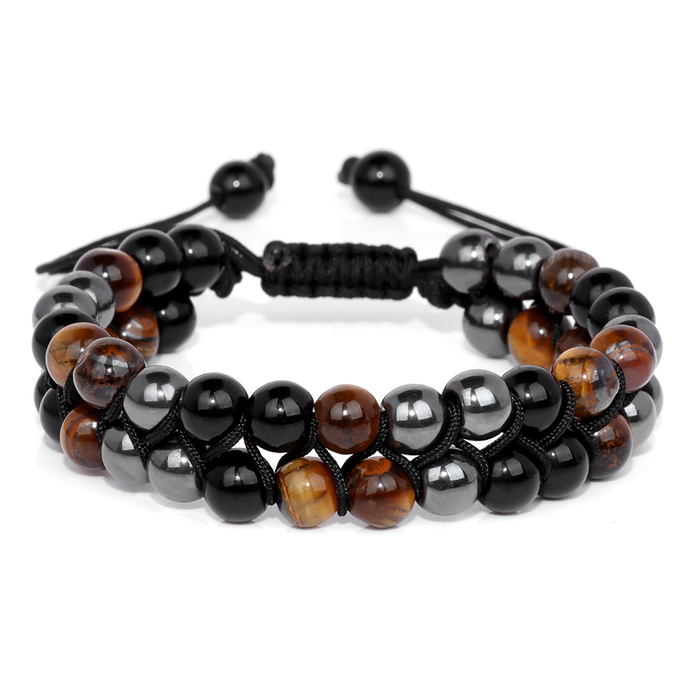 Men'S Fashion Mag - Fashion Men Triple Protection Bracelets Hematite
