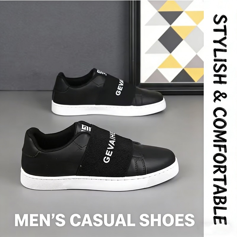Mens Fashion Trainers - Trendy Brand Versatile Breathable Sneakers Four-season
