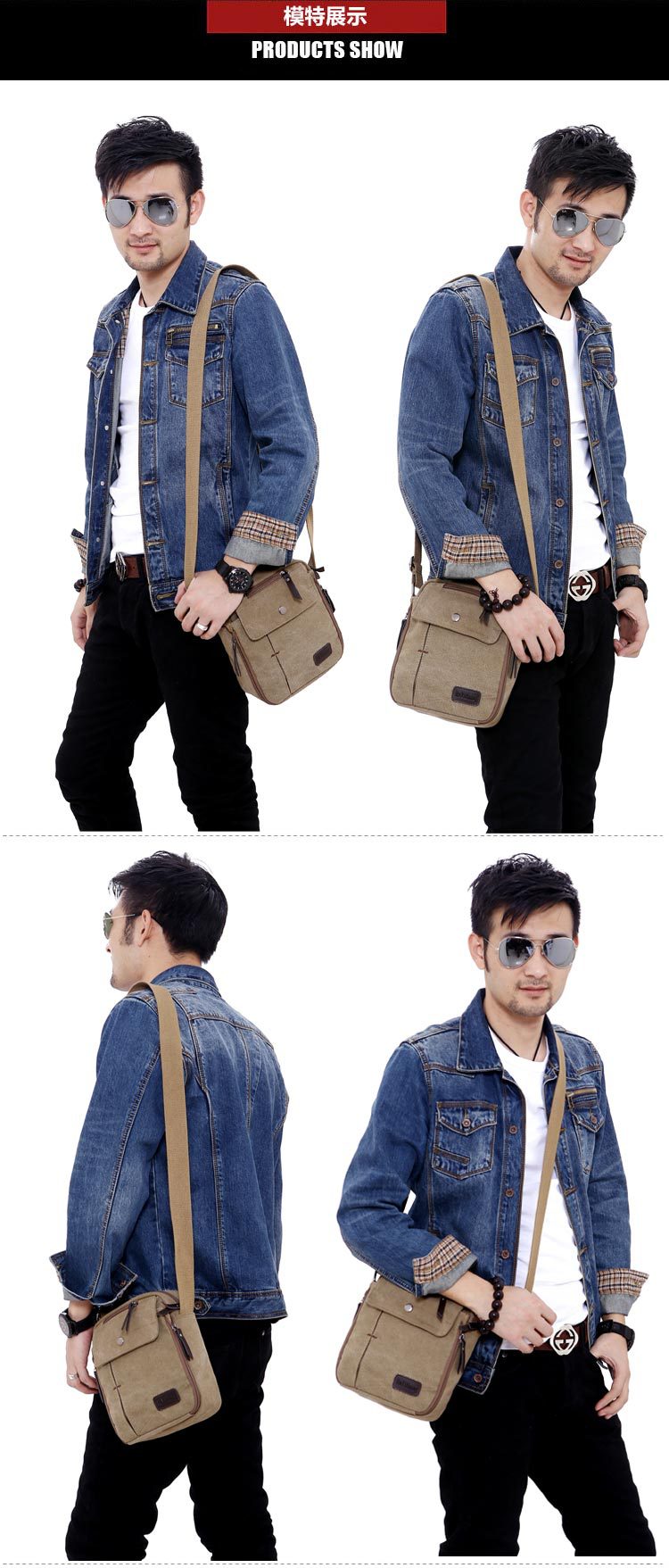 Men'S Fashion Mag - 2025 NEW Men's Mags Canvas Bag