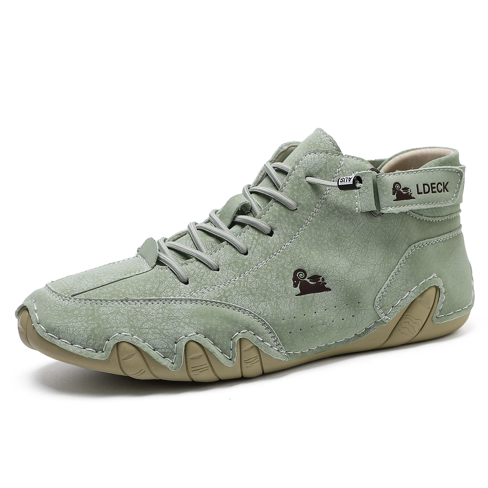 Mens Fashion Trainers - Men's Genuine Leather Shoes Ankle Boots