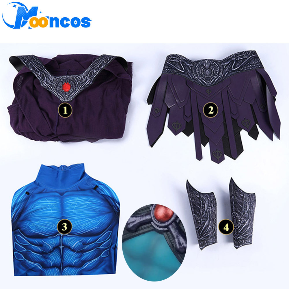 Mens Fashion Jumpsuit - Fantasia Man Skeletor Cosplay Costume Movie