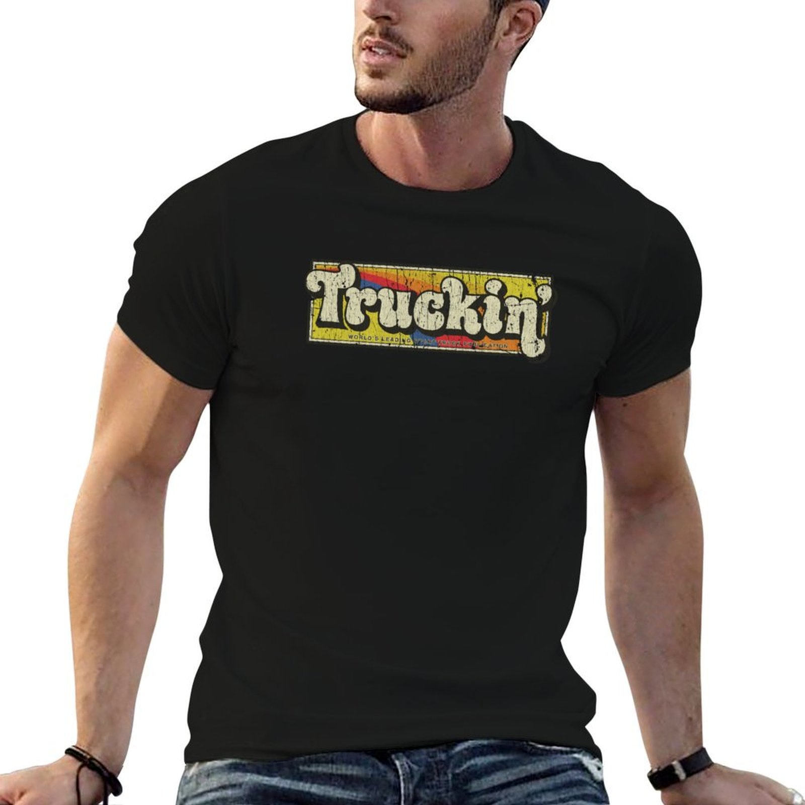 Mens Fashion Magazines - Truckin’ Magazine 1975 T-Shirt Fashion Graphic