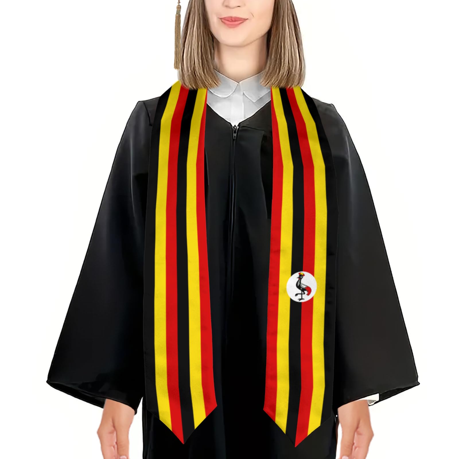Men Fashion Uganda - 2025 Uganda Flag Cool Graduation Stole