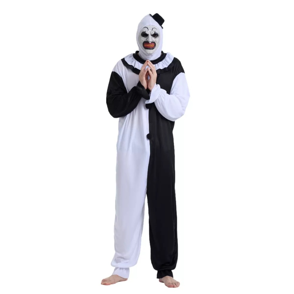 Mens Fashion Jumpsuit - Terrifier Art Clown Joker Cosplay Costume