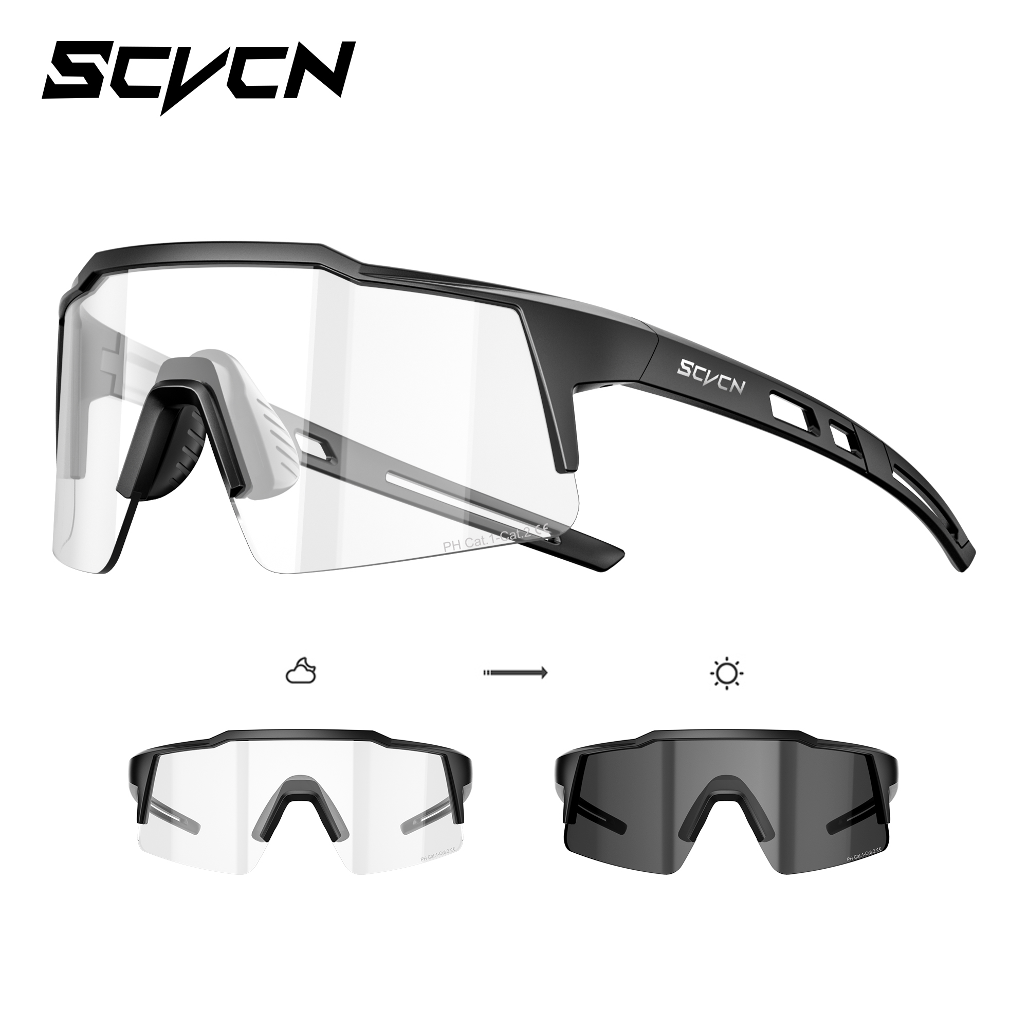 Men'S Fashion Glasses 2026 - SCVCN 2026 New Cycling Sunglasses Photochromic