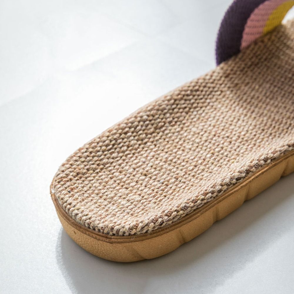 Mens Fashion Sandals - Fashion Ethnic Style Linen Cross Slippers