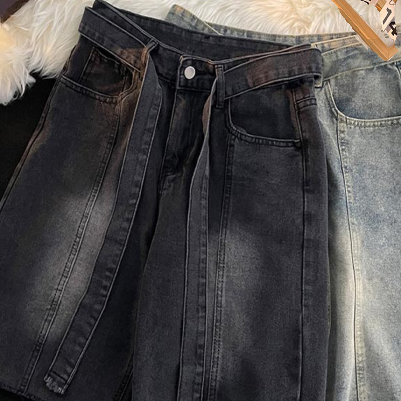 Summer Thin Fringed Denim Shor - Men'S Fashion Trousers 评论和价格