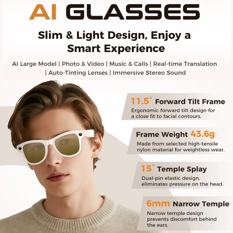 2026 New AI Smart Glasses with - Men'S Fashion Glasses 2026 评论和价格