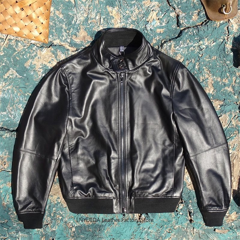 Men Soft Italian Imported Shee - Harrington Jacket 评论和价格