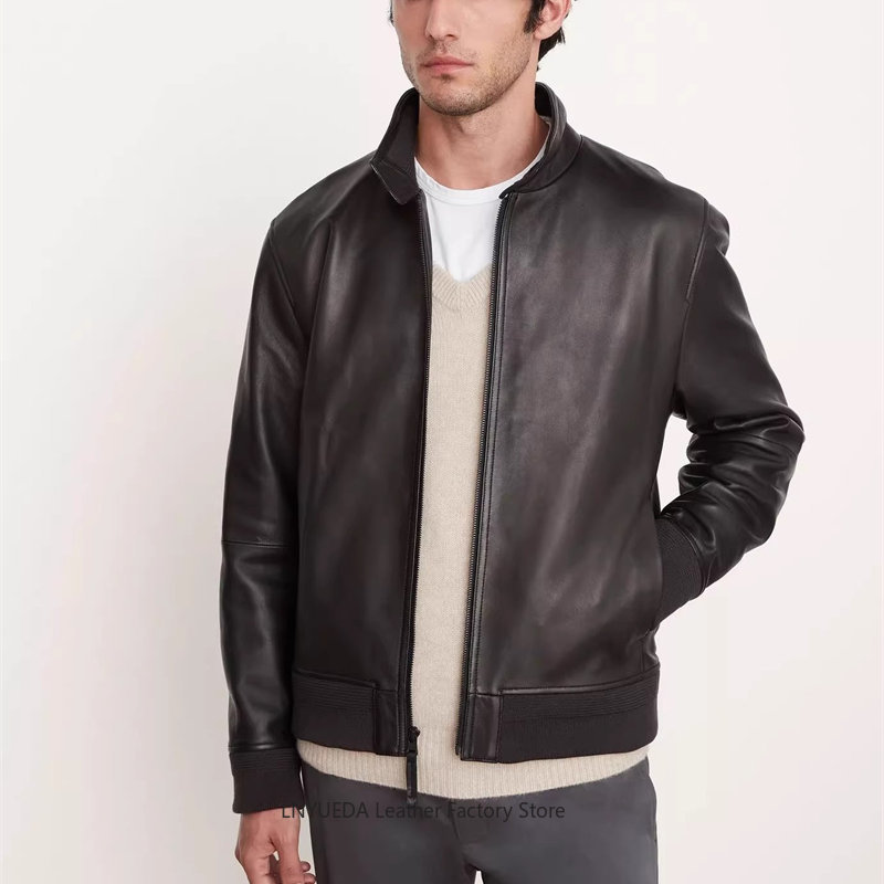 Men Soft Italian Imported Shee - Harrington Jacket 评论和价格