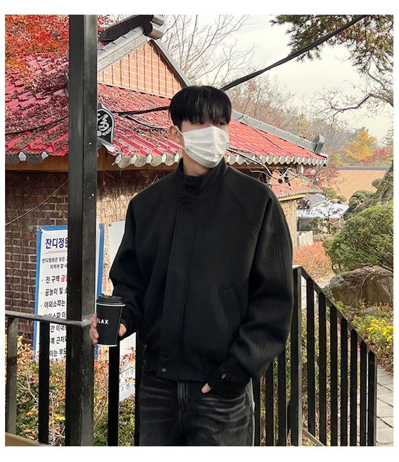 Wool Blend Jacket Man High Qua - Mens Fashion Style Images 评论和价格