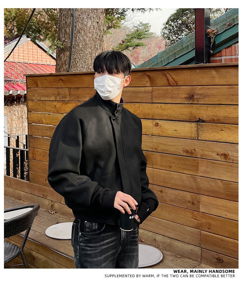 Wool Blend Jacket Man High Qua - Mens Fashion Style Images 评论和价格