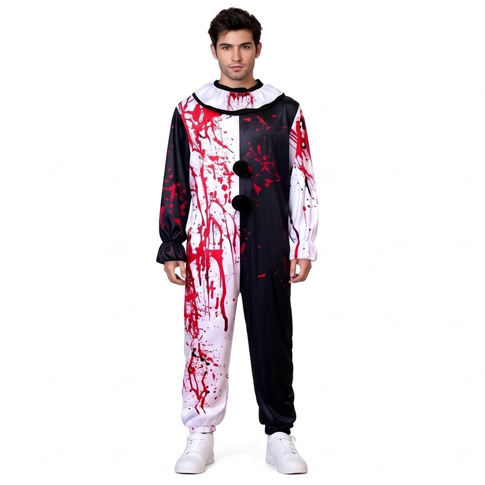 Artistic Clown Cosplay Costume - Mens Fashion Jumpsuit 评论和价格
