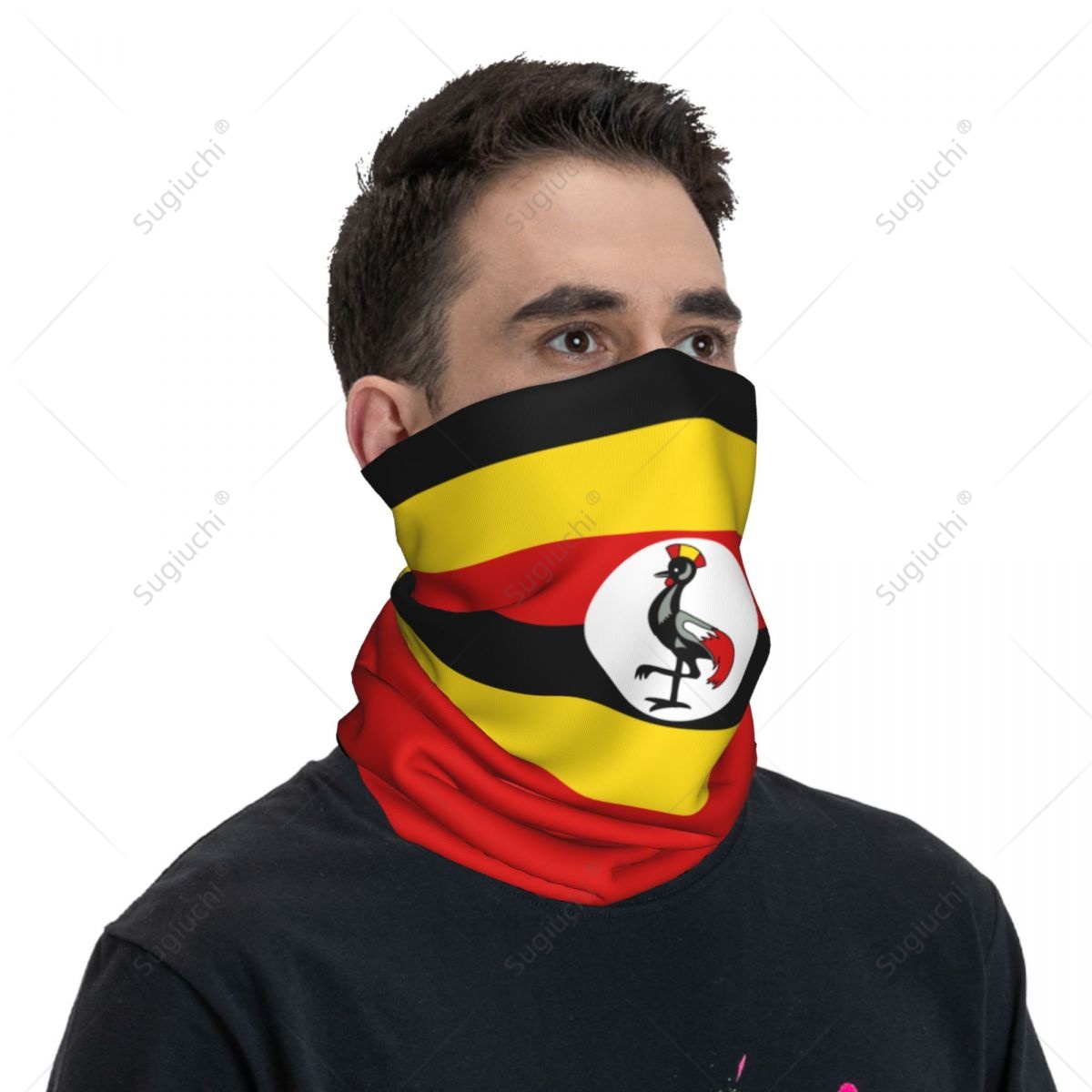 Unisex Uganda Flag Neckerchief - Men Fashion Uganda 评论和价格