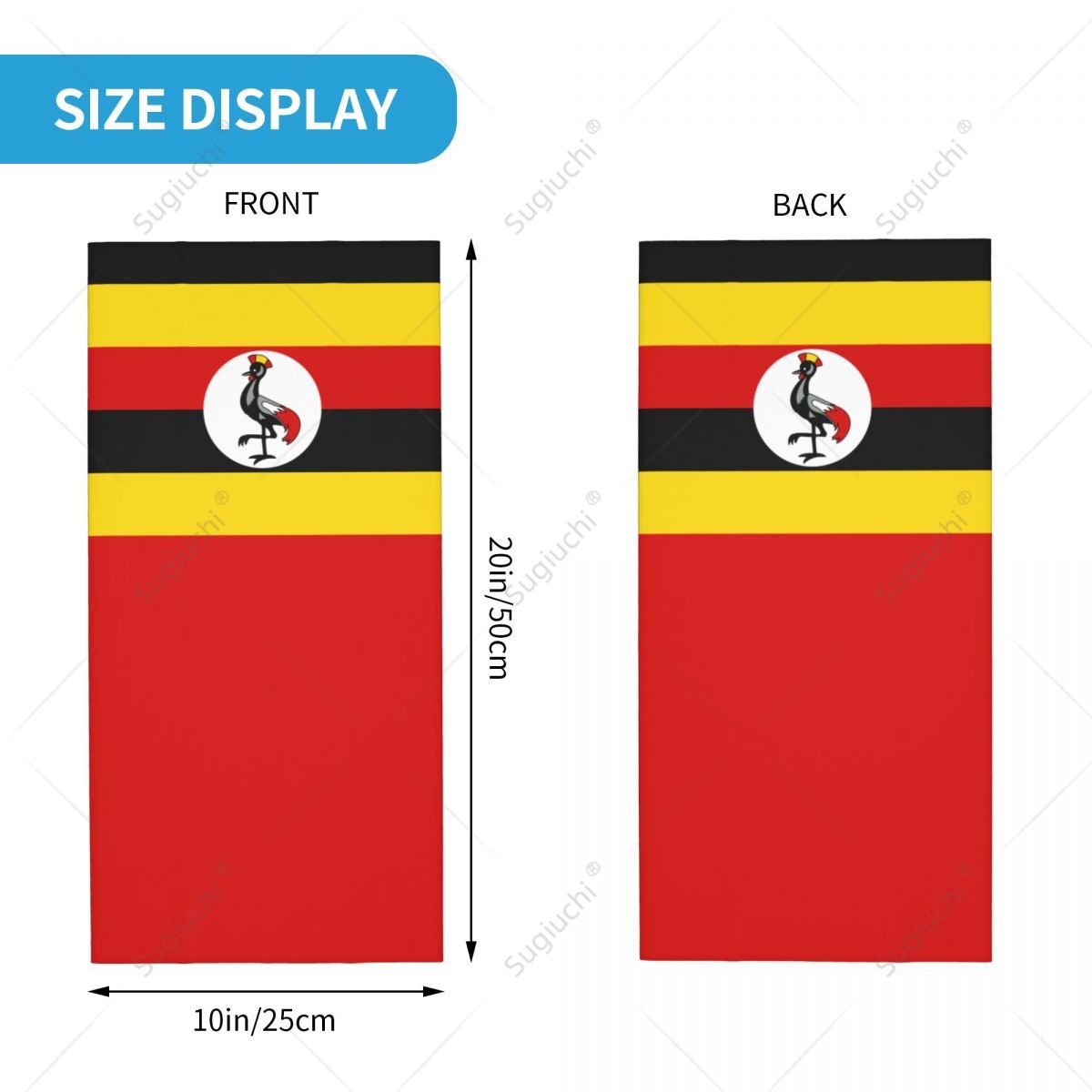 Unisex Uganda Flag Neckerchief - Men Fashion Uganda 评论和价格