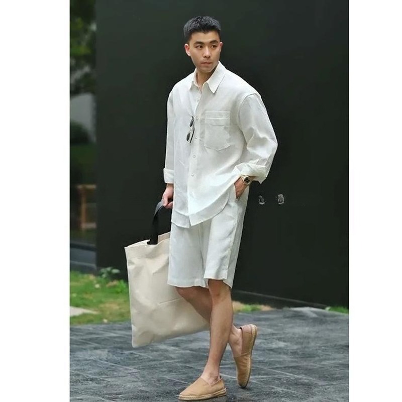 Summer Casual Set Lyocell Line - Mens Fashion Trends 2026 评论和价格