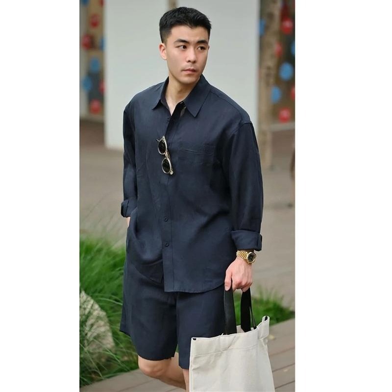 Summer Casual Set Lyocell Line - Mens Fashion Trends 2026 评论和价格