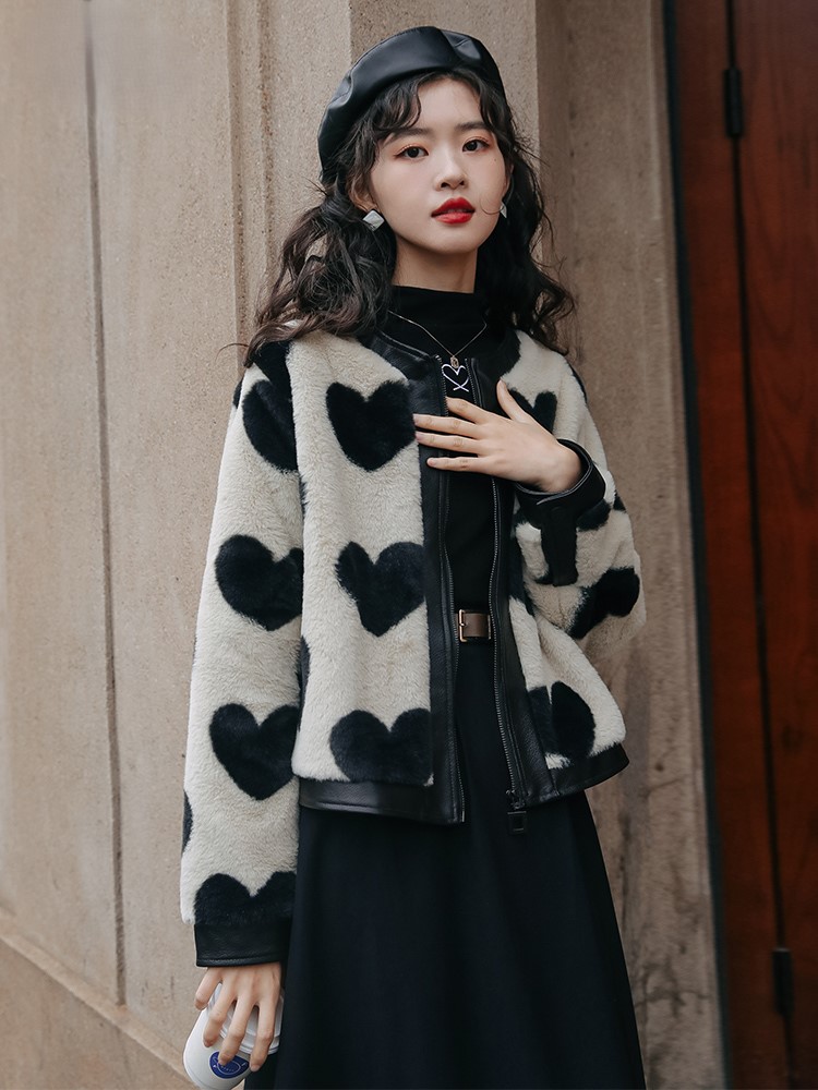 Lamb Wool Jacket Woman For Wom - Harrington Jacket 评论和价格