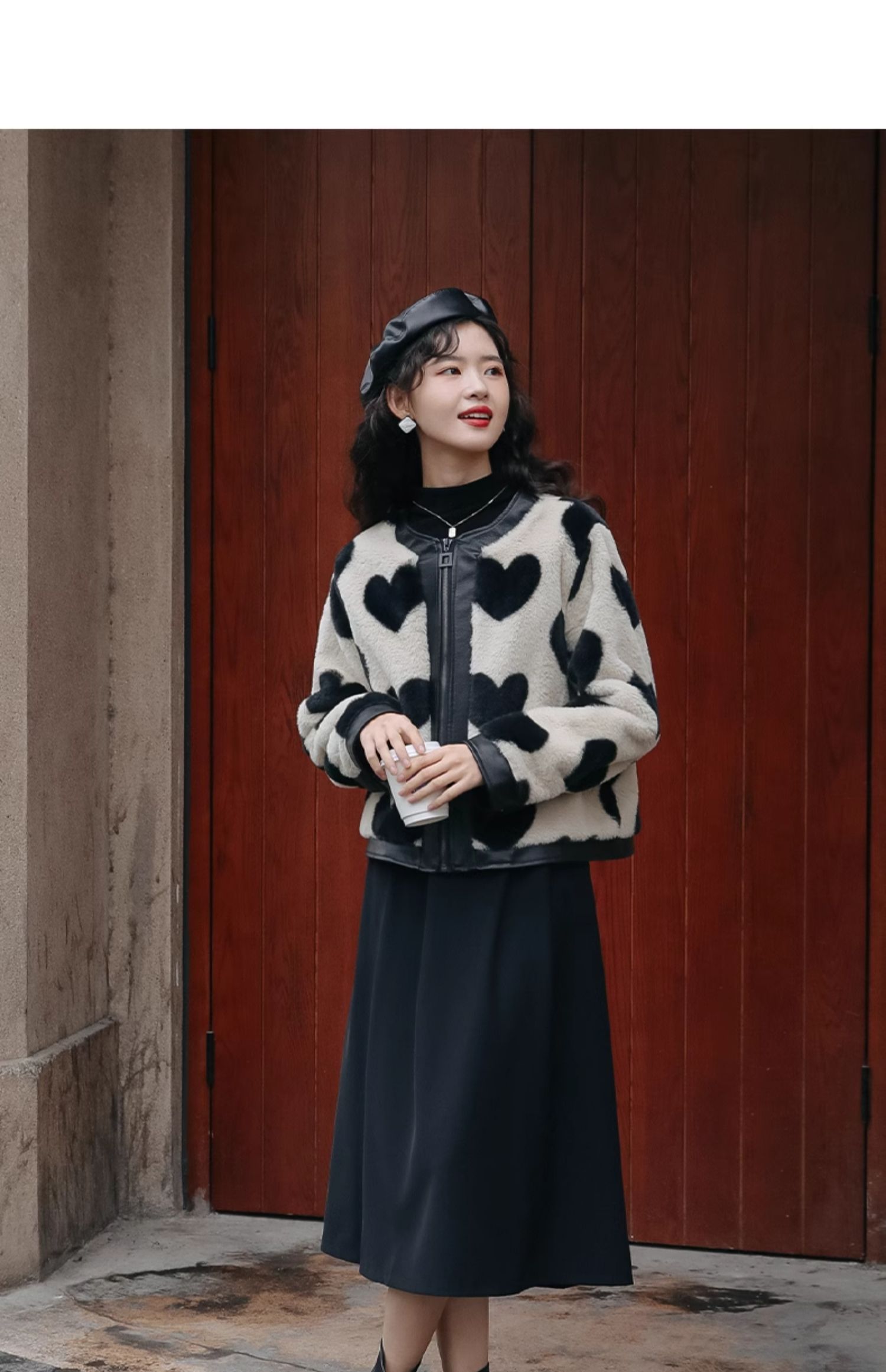 Lamb Wool Jacket Woman For Wom - Harrington Jacket 评论和价格