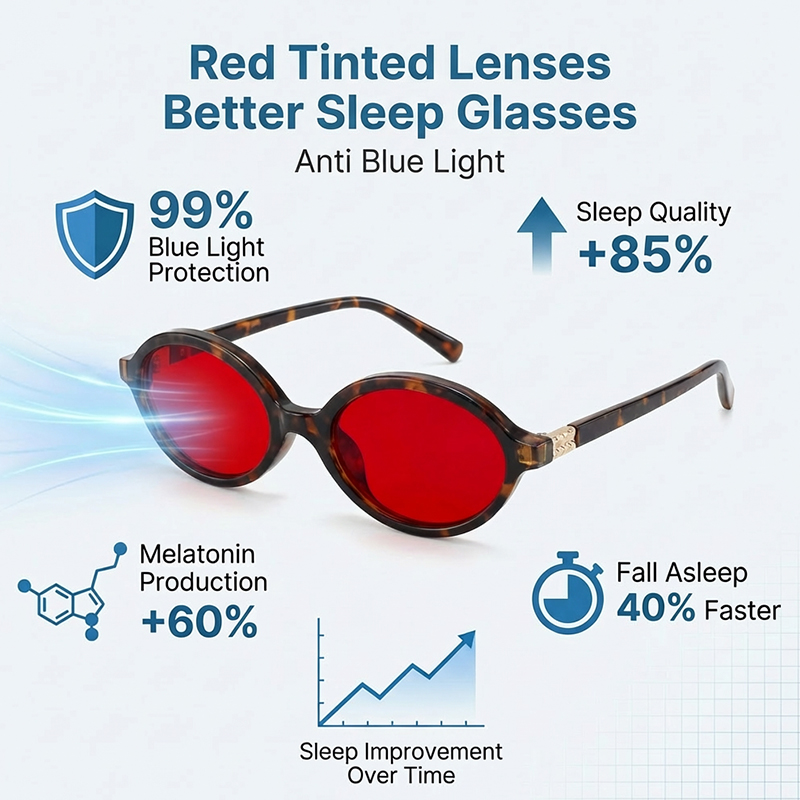 Anti Blue Light Red Lens Filte - Men'S Fashion Glasses 2026 评论和价格