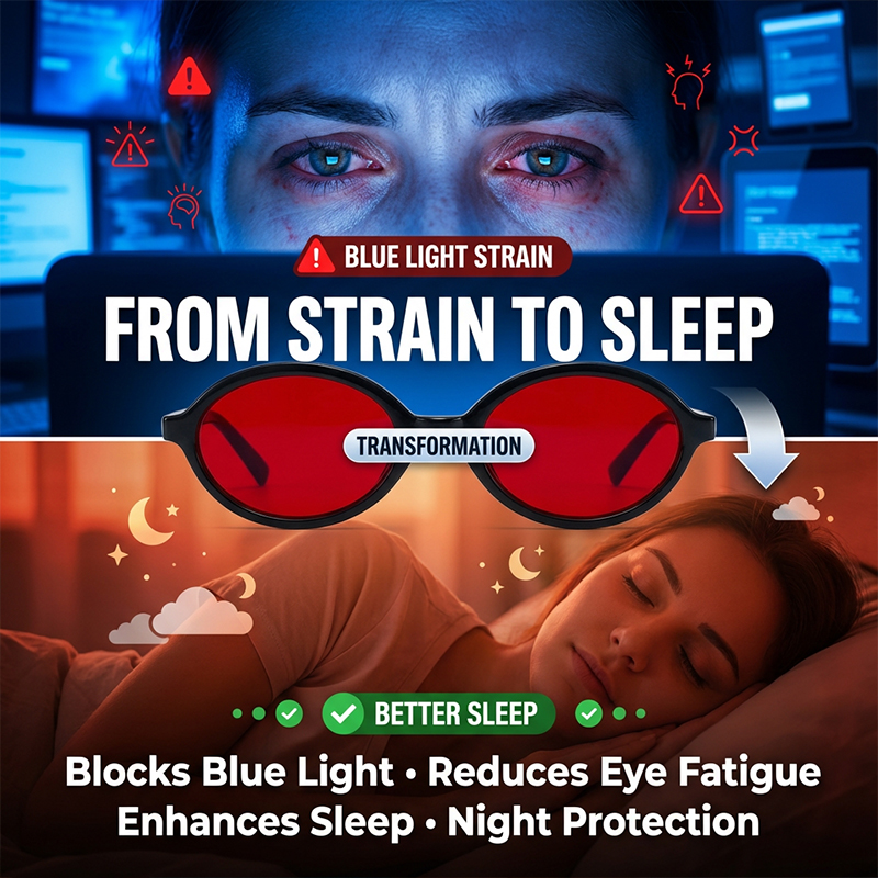Anti Blue Light Red Lens Filte - Men'S Fashion Glasses 2026 评论和价格