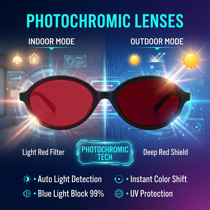 Anti Blue Light Red Lens Filte - Men'S Fashion Glasses 2026 评论和价格
