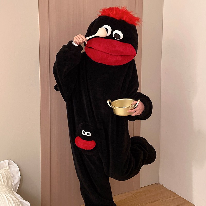 Hot Big Mouth Monster Cute Fun - Mens Fashion Jumpsuit 评论和价格