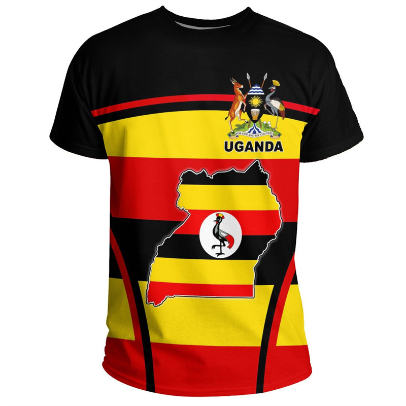 Fashion 3D Printed Uganda T Sh - Men Fashion Uganda 评论和价格