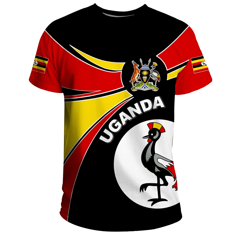 Fashion 3D Printed Uganda T Sh - Men Fashion Uganda 评论和价格