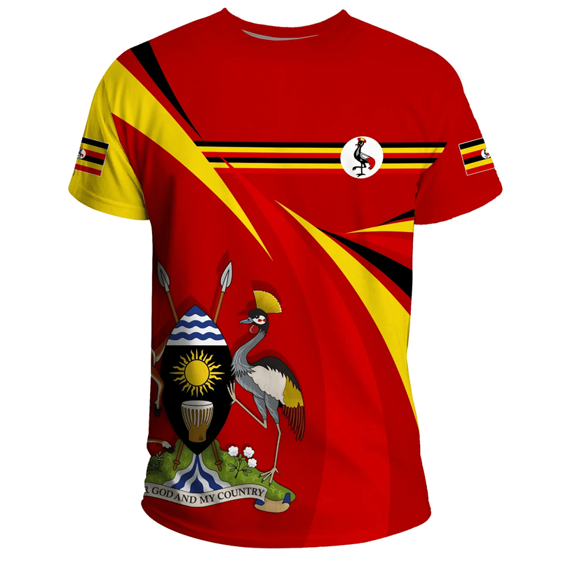 Fashion 3D Printed Uganda T Sh - Men Fashion Uganda 评论和价格