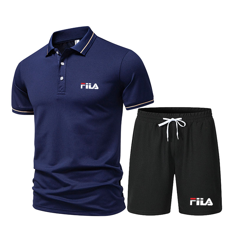 Men's Fashionable 2-Piece Spor - Men'S Fashion Polo Shirt 评论和价格
