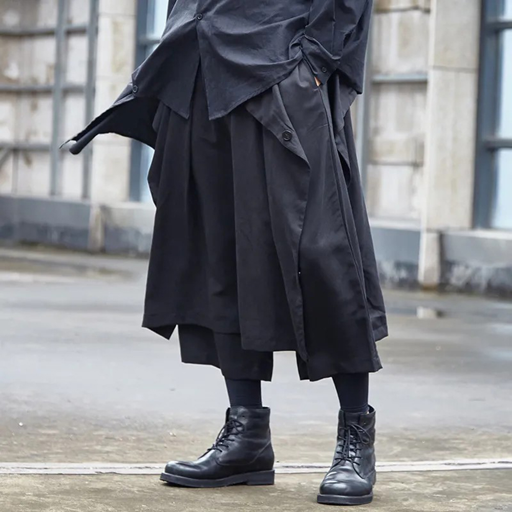 Gothic Dark Pants Y2k Irregula - Mens Fashion Trends 2026 评论和价格