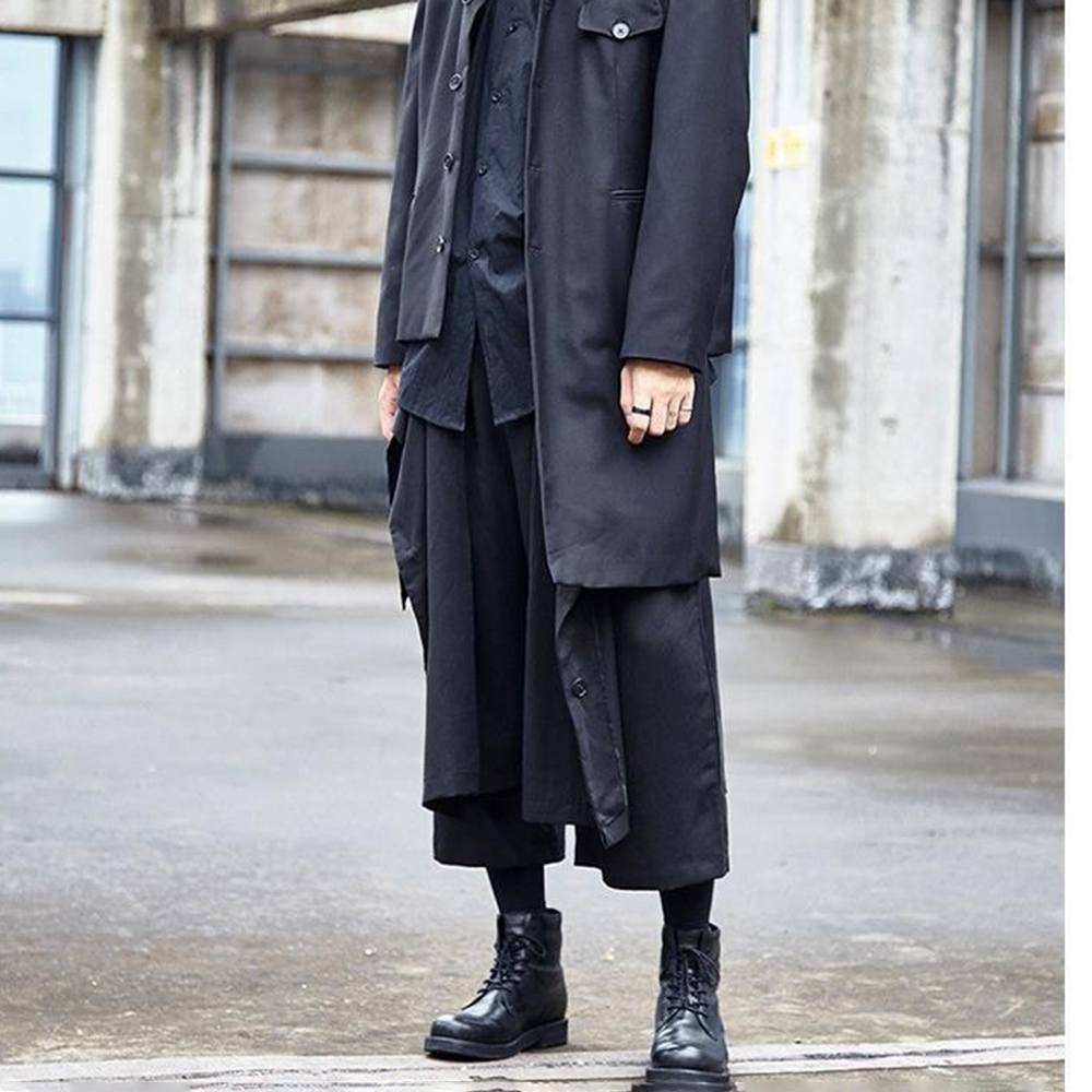 Gothic Dark Pants Y2k Irregula - Mens Fashion Trends 2026 评论和价格