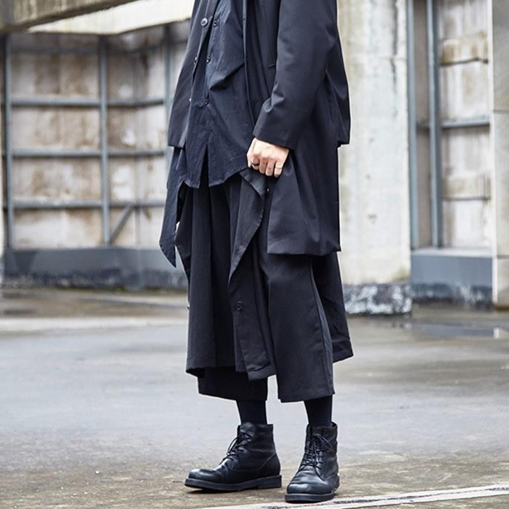 Gothic Dark Pants Y2k Irregula - Mens Fashion Trends 2026 评论和价格