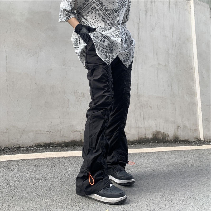 Unisex High Street Flared Trou - Men'S Fashion Trousers 评论和价格