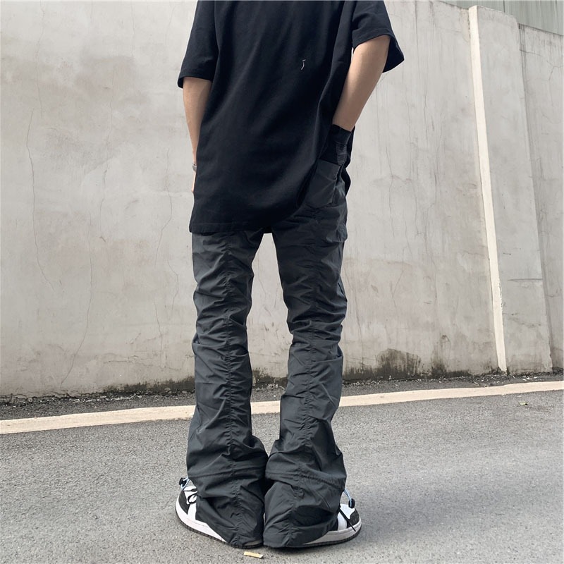 Unisex High Street Flared Trou - Men'S Fashion Trousers 评论和价格