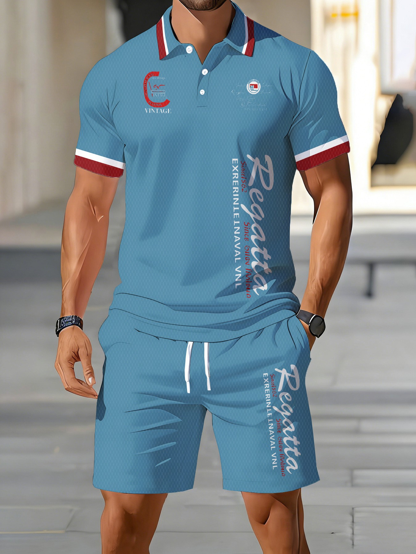 2026 Summer American Men's Pol - Men'S Fashion Polo Shirt 评论和价格