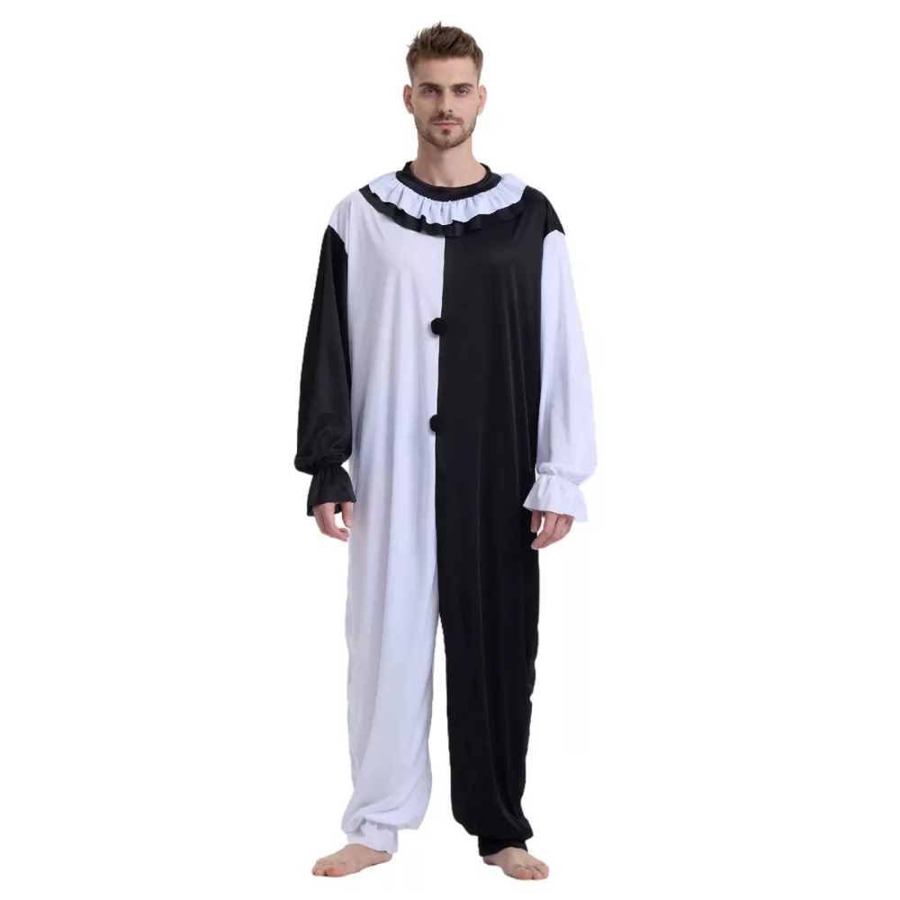 Terrifier Art Clown Joker Cosp - Mens Fashion Jumpsuit 评论和价格