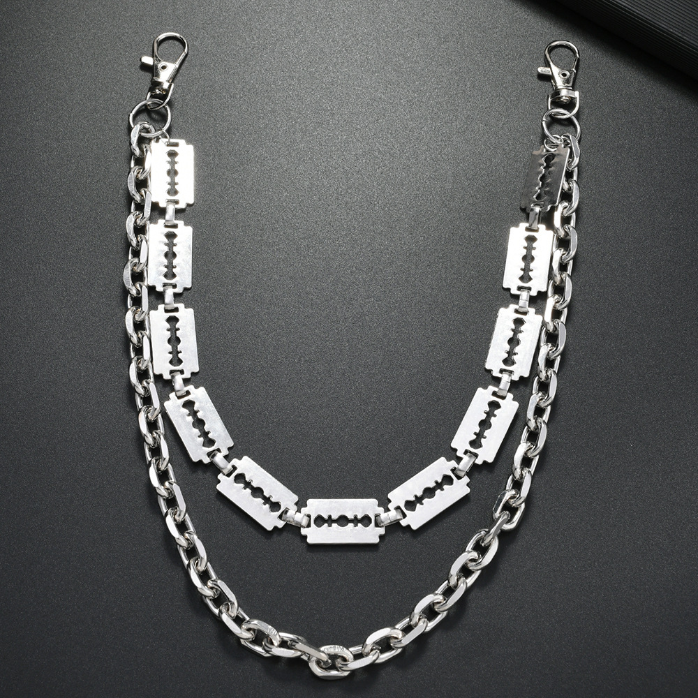 Punk Metal Chain Keychains for - Men'S Fashion Trousers 评论和价格