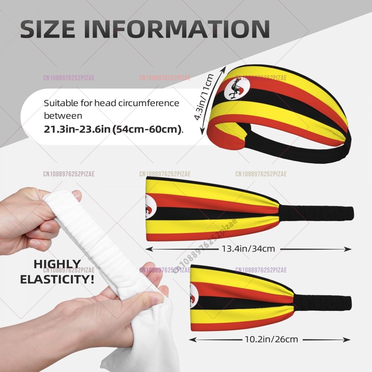 Uganda Flag Men Women Bands El - Men Fashion Uganda 评论和价格