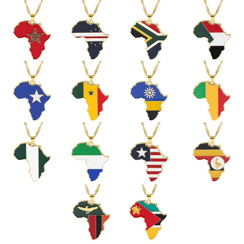 Hip Hop Creative Country Map P - Men Fashion Uganda 评论和价格