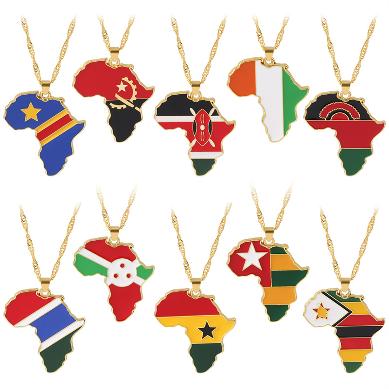 Hip Hop Creative Country Map P - Men Fashion Uganda 评论和价格