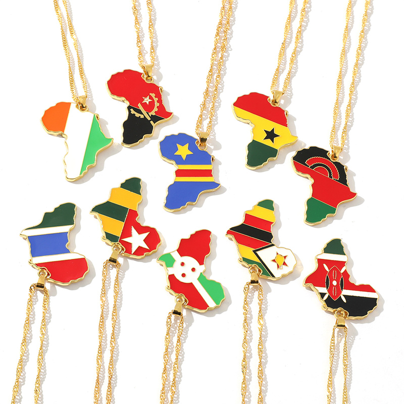 Hip Hop Creative Country Map P - Men Fashion Uganda 评论和价格