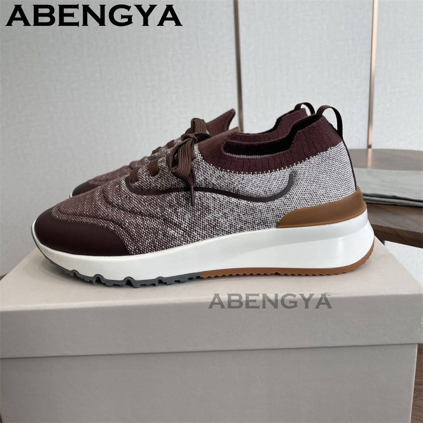 Men New Multicolour Knitted lo - Mens Fashion Trainers 评论和价格